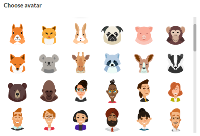 A group of cartoon animals

Description automatically generated